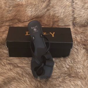 Size 9 Black flip flops